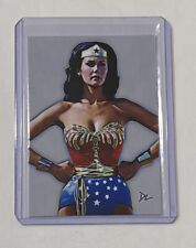 Wonder Woman Limited Edition Artist Signed Lynda Carter Trading Card 5/10 picture