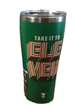 Tervis 30 oz Insulated Tumbler Green Take It To Eleven 7-11 Stainless Steel Cup picture