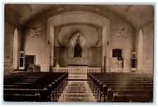 c1910's Interior Of Swedish Evangelical Lutheran Church Ludington MI Postcard picture