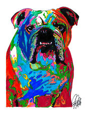 English Bulldog Poster Print Wall Art 8.5x11 picture