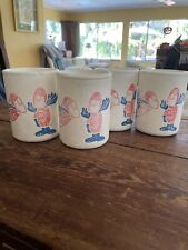Rare Set of 4 Vintage 1970’s Styrofoam Bud Man Budman Budweiser Can Cup Holders picture