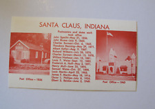 VINTAGE 1960's SANTA CLAUS LAND ADVERTISING CARD. POSTAL HISTORY / POSTMASTERS picture