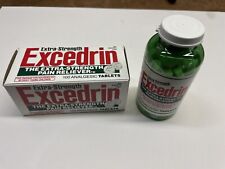 Vintage Excedrin Plastic Bottle Aspirin Analgesic Tablets With Box 1984 picture