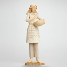 Foundations Figurine Girl Cooking Recipe For Friendship  7.68in Tall 4044082 picture