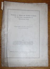 1932 Medical Publication - Treatment Asthma By Intravenous Hydrochloric Acid picture