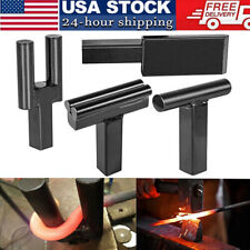 1 Inch Blacksmith Anvil Forge Hardy Hot Cut Creasing Stake Fuller Bending Set picture