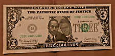 Bill Clinton & OJ Simpso 3 Dollar Novelty Note Lawyer Reserve Note picture