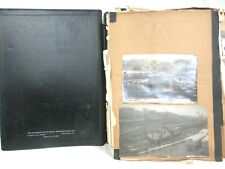 Old Homemade Train Photo & Article Scrapbook Collection in Dressvertising Binder picture