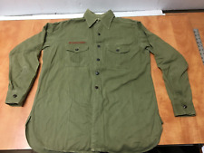 1940’s Vintage Boy Scout BSA Shirt with Removable Metal Buttons picture