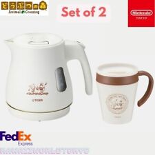 Animal Crossing TIGER Electric Kettle & Tumbler Nintendo Store Limited JP FEDEX picture