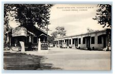 c1930's Belmont Motor Hotel Cars Colorado Springs Colorado CO Vintage Postcard picture