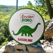 SINCLAIR DINO LARGE 6 FEET ROUND ADVERTISE PORCELAIN ENAMEL SIGN 72 INCHES DSP picture