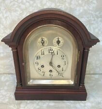 Ant Junghans Bracket Clock Westminster Chimes Elegant & Large Wood Case Runs picture