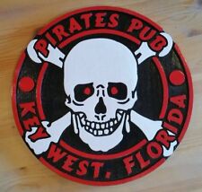 Key West Pirates Pub 3D routed wood Island Beach Bar Tiki Bar Sign Custom carved picture
