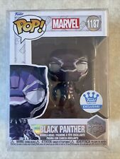 Funko Pop Black Panther Marvel Facet Exclusive Disney 100th W/protector - #1187 picture