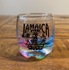 “Jamaica Me Crazy” Rainbow 🌈 Shot Glass - Souvenir. Beautiful picture