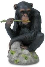 7 Inch Chimpanzee Chewing Branch Sculpture picture