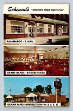 Grand Rapids MI-Michigan, Schensul's Cafeterias Advertising, Vintage Postcard picture