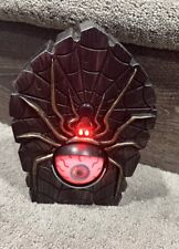 Animated Glowing Eyeball Spider Ringing Doorbell Spooky Sounds Halloween Decor picture