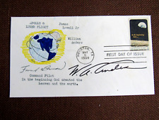 WILLIAM ANDERS FRANK BORMAN APOLLO 8 NASA ASTRONAUTS VINTAGE 1969 STAMPED COVER picture