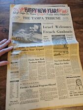 The Tampa Tribune Thursday January 1, 1970 Happy New Year Full Newspaper Sports picture