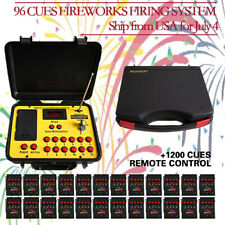96 Cues fireworks firing system Ship From USA 500M ABS Waterproof Case Control picture
