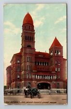 San Antonio TX-Texas, Bexar County Court House Vintage c1910 Souvenir Postcard picture