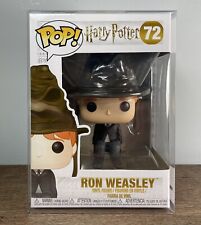 BRAND NEW Funko PoP Harry Potter RON WEASLEY Sorting Hat #72 w/ SOFT PROTECTOR picture