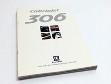 1999 2000 Peugeot 306 Cabriolet Brochure - French - 7/99 picture