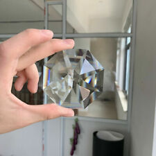 75MM Octagonal Feng Shui Faceted Prism Crystal Pendant Suncatcher Glass Hanging picture