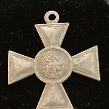 RUSSIA,EMPIRE ORDER OF SAINT GEORGE SILVER CROSS MEDAL 1st CLASS S.N.5640 ЖМ(YM) picture