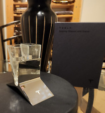 Tesla Sipping Glasses w/ Matching Tesla Metal Stand picture