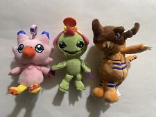 Zag Toys 2017 Digimon Mini Plush Lot: Greymon, Biyomon & Palmon picture