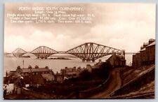 Postcard Forth Bridge, South Queensferry RPPC N112 picture