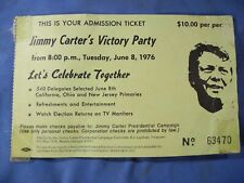 Jimmy Carter's 1976 Victory Party Admission Ticket (RARE)  picture