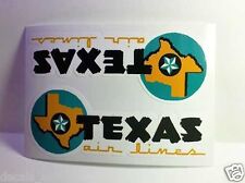 Texas Air Lines Vintage Style Travel Decal / Vinyl Sticker,Luggage Baggage Label picture