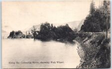 Postcard - Along the Columbia River Showing Fish Wheel, Oregon picture