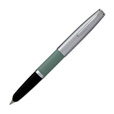 Aurora Duo Cart Fountain Pen - Light Green Resin With Chrome Cap, Medium Point picture