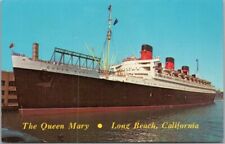 Long Beach, California Postcard THE QUEEN MARY Steamer Ship Tourist Attraction picture