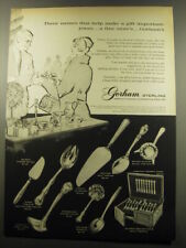 1959 Gorham Sterling Silver Ad - Three names that help make a gift important picture