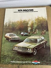 1974 Chevrolet Chevy Vega Malibu Caprice Impala Station Wagon Sales Brochure picture