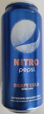 NEW PEPSI NITRO DRAFT COLA 13.65 OZ CAN NITROGEN INFUSED FREE WORLDWIDE SHIPPING picture