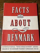FACTS ABOUT DENMARK 11959 TRAVEL BOOKLET WHO-WHAT-WHERE SERIES picture
