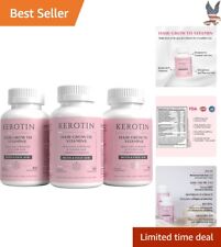 Hair Growth Vitamins - Saw Palmetto, Biotin, Folic Acid - 60 count (pack 3) picture