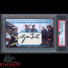 President George W Bush signed Cut 3x5 Custom Card PSA DNA Slab Auto C2729 picture