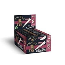 Zig-Zag 70mm Ultra Thin Pre Rolled Cones 8 packs 18 Boxes 144 Total Slow Burn picture