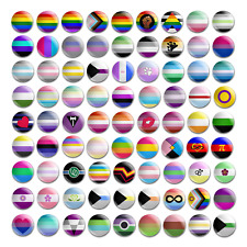 The Original LGBT/LGBTQIA+ 25mm/1 Inch Pride Flag Badges (81 To Choose From) Gay picture