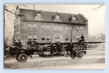 RPPC EARLY 1900'S. ALLIANCE, OHIO, FIRE DEPT. EARLY FIRE TRUCK. POSTCARD DB44 picture