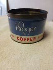 Vintage Kroger Coffee Tin Can • 1LB • Metal • Drip Grind • Prop Advertising picture