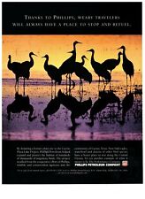 1987 Phillips Petroleum Company Flamingos Vintage Print Advertisement picture